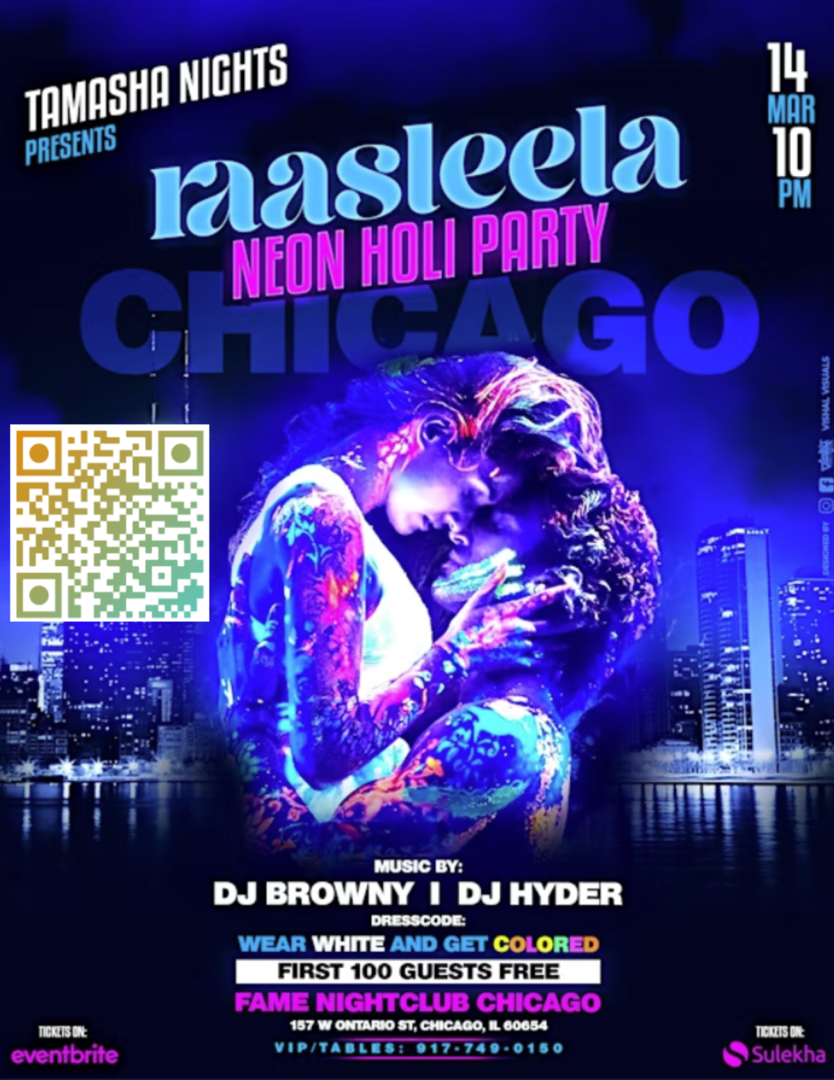 CHICAGO RAASLEELA - HOLI IN THE DARK - MARCH 14