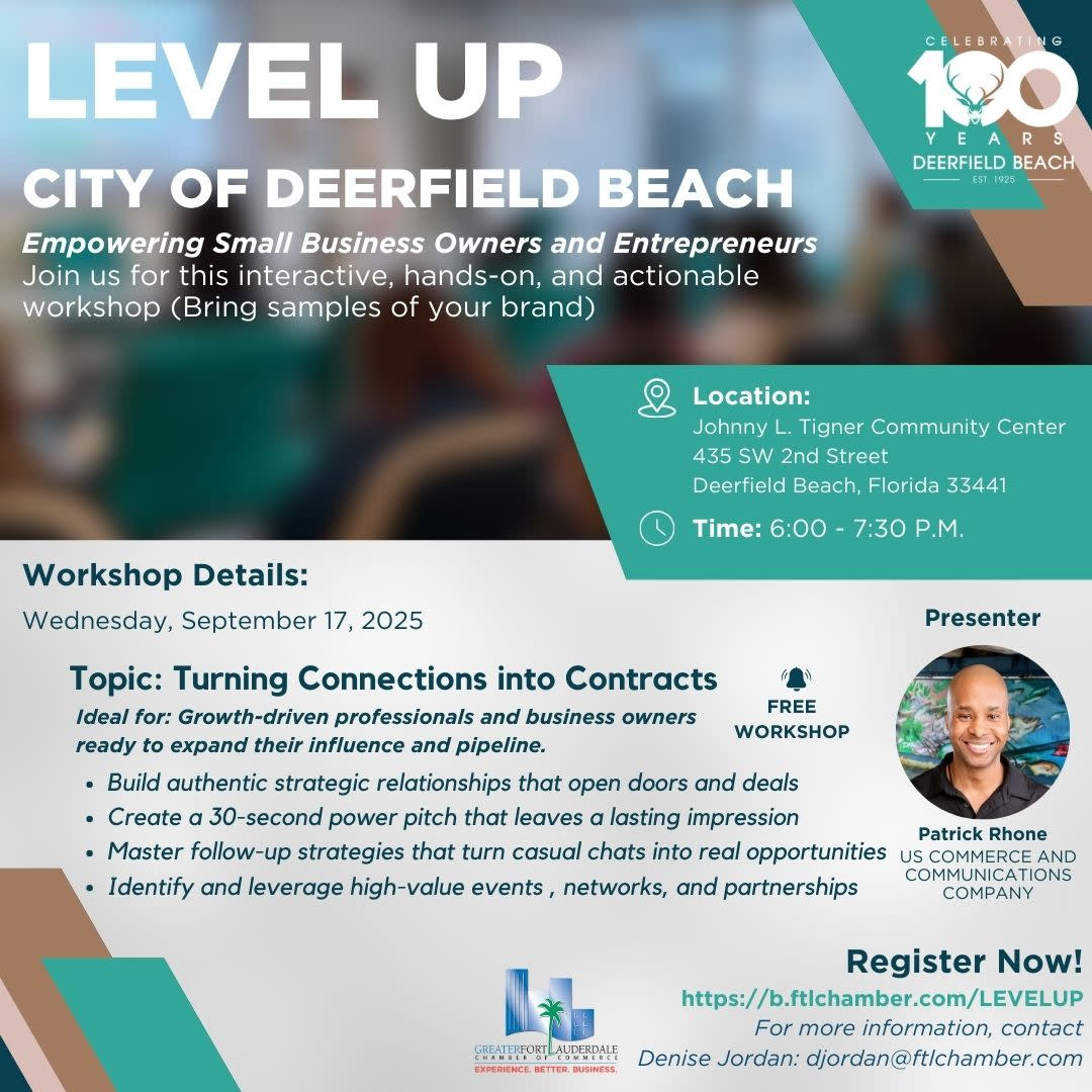 LEVEL UP - Turning Connections into Contracts - FREE REGISTRATIONS