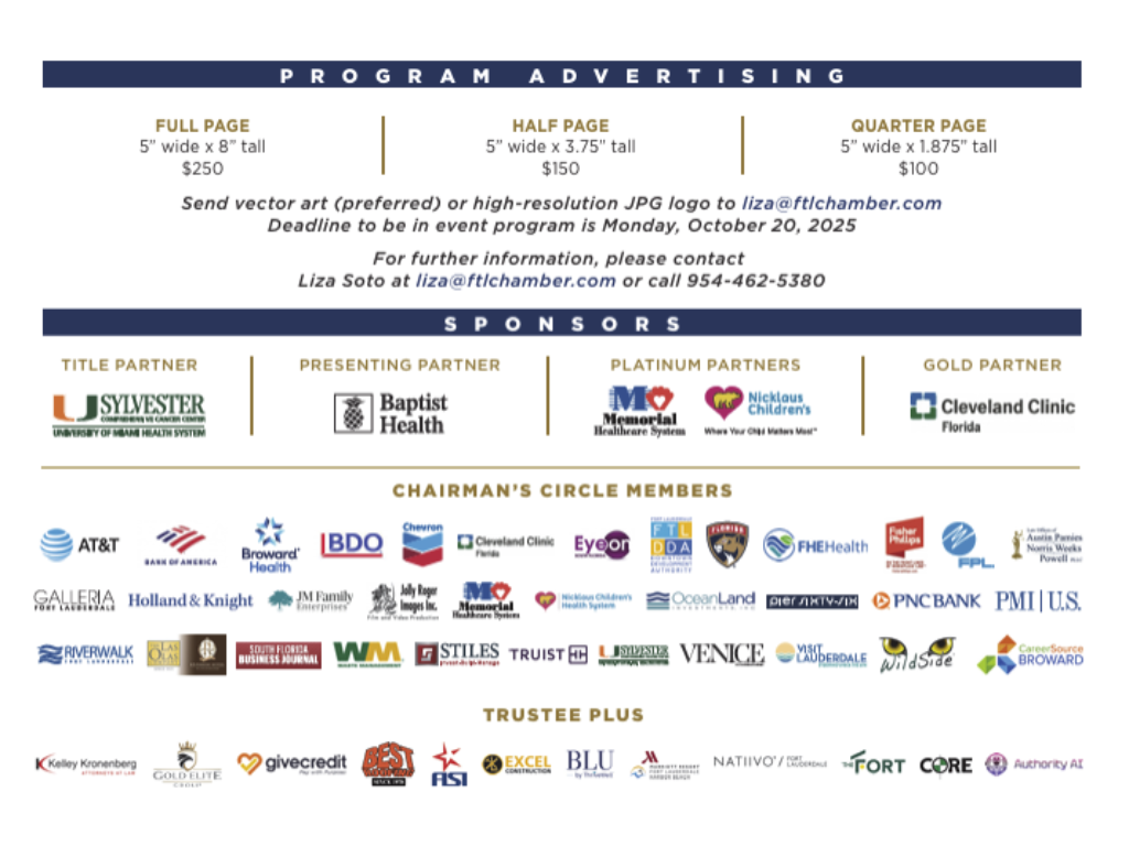 Sylvester Comprehensive Cancer Center's Excellence in Healthcare Awards presented by Baptist Health South Florida