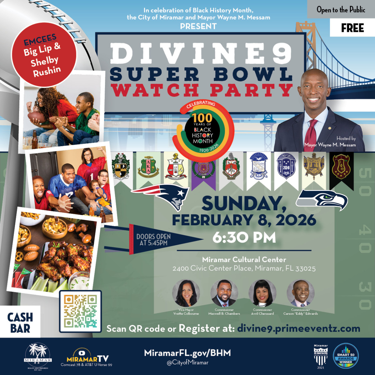 Divine 9 Super Bowl Watch Party