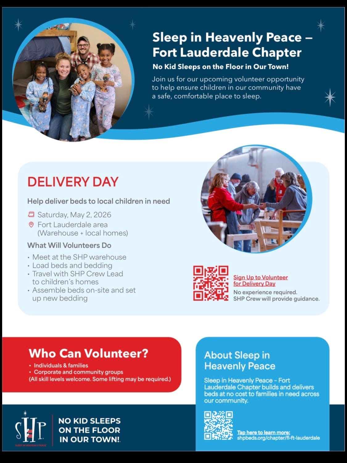 Sleep in Heavenly Peace - Delivery event