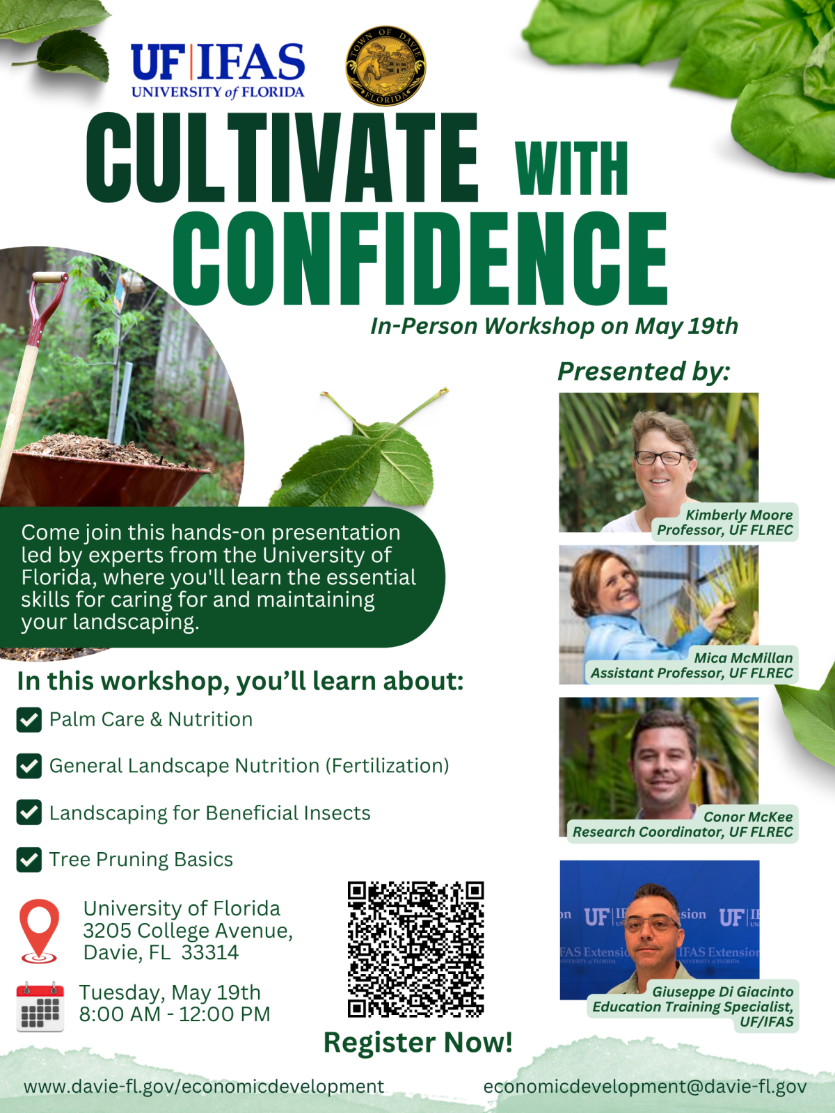 CULTIVATE WITH CONFIDENCE