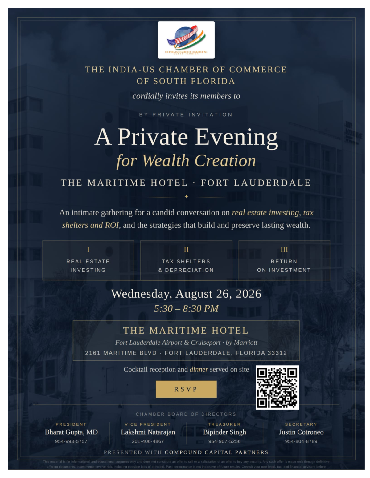 A Private Evening for Wealth Creation - IUCCSFL