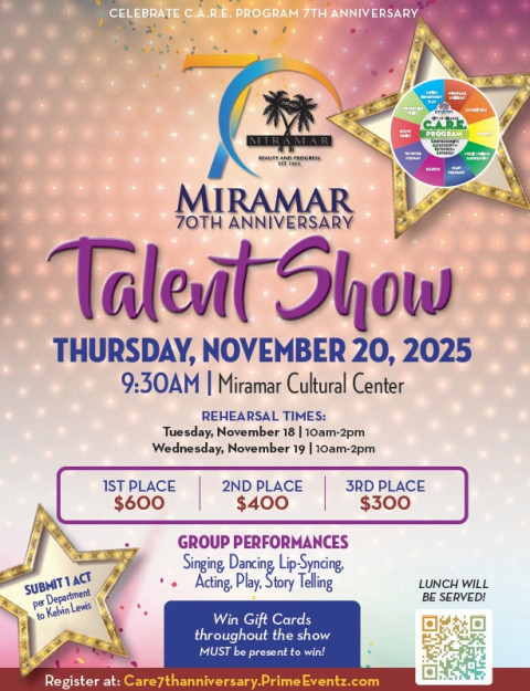 City of Miramar C.A.R.E. Program’s 7th Anniversary Talent Show